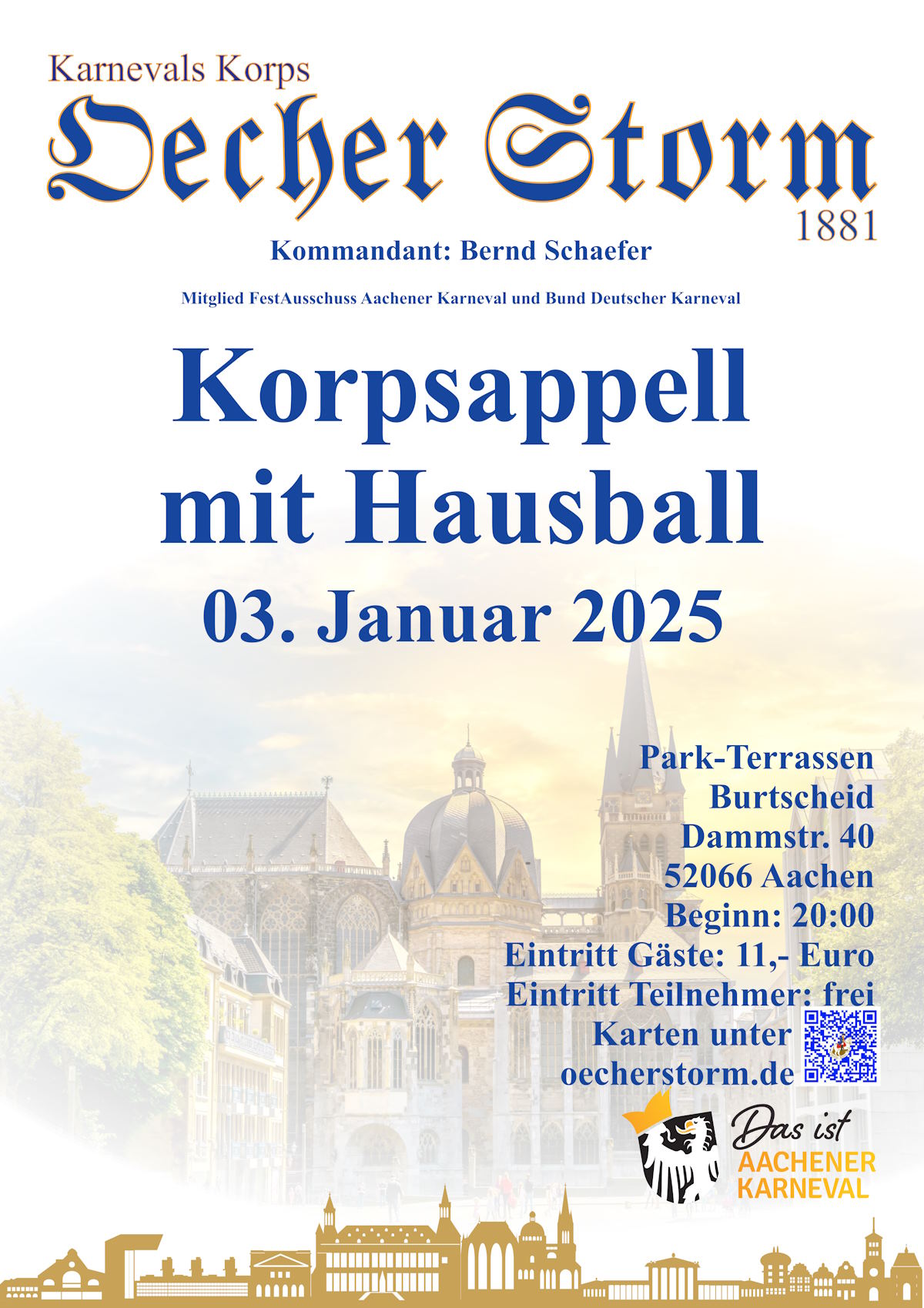 Korpsappell mit Hausball